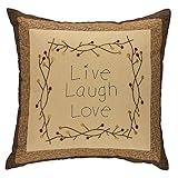 Live Love Laugh Pillow