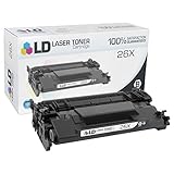 LD Compatible Toner Cartridge Replacement for HP 26X CF226X High Yield (Black)