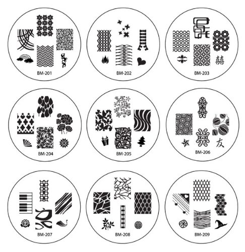 Manicure Accessories Nail Art Stamping Plate Set (25pc) - Thumbnail 4