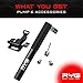 RYG Mini Bike Pump with Mounting Bracket, Portable Bicycle Tire Inflator with Air Pressure Gauge, Fits Presta & Schrader Valve, Mountain, Road, Hybrid & BMX Bikes, Lightweight Durable Aluminum Frame