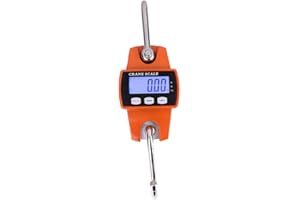 Digital Hanging Crane Scale 660Lb 300Kg Heavy Duty Industrial Crane Scales for Home Farm Factory, Hunting, Bow Draw Weight, B