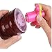 Emorefun Joe LED Light-up Flashing UFO Spinning Tops with Gyroscope Music Wood-Like Peg-top Hand Spinner Plastic Gyro Novelty Toys Party Favors Gift for Kids