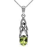 Silvershake 1.32ct. Natural Peridot 925 Sterling