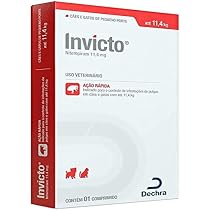 Dechra Antipulgas Invicto Cães Até 11 4 Kg - 1 Comprimido : Amazon ...