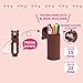 LIHIT LAB Kawaii Japanese Gray Cat Stand Up Pencil Case For School Office College, Cute School Supplies, Animal Pen Holder Pouch Holder Teen Girls Artists, Travel Cosmetics Storage (A7712-4)