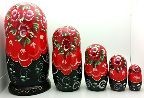 Russian Nesting dolls Hand Painted 5 piece Set Fairy tale Nutcracker