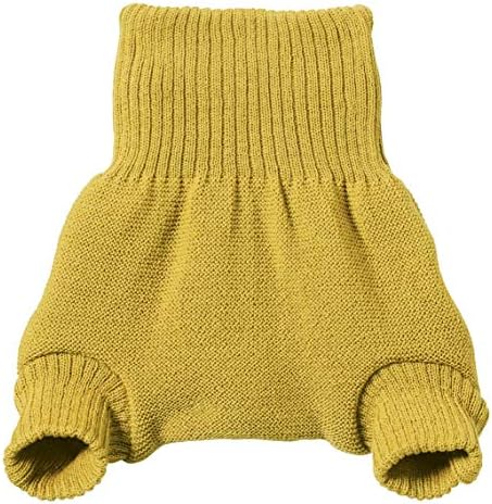 Disana Baby Wool Nappy Trousers Merino Virgin Wool in Bright Colours (3-6 mo (62/68), Curry)