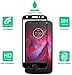 [2-Pack] Dmax Armor for Motorola Moto Z2 Force Edition/Moto Z Force Edition (2nd Gen) [Tempered Glass] Screen Protector, (Full Screen Coverage) (Black)