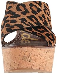Sam Edelman Women's Darlene Sandal, Brown/black, 10