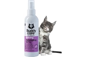 Buddycare Detangling Spray for Cats - Effective Cat Matted Fur Remover and Detangle Spray to Promote a Healthy Coat, Easily Removes Matted Hair for a Smooth and Shiny Coat