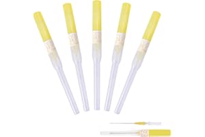 RUIFAR Catheter Needles 20Pcs 24G Nose Piercing Needle IV Catheter Tattoo Needles for Ear, Lip, Tongue, Navel, Body Tattoo Piercing Tools (24G(0.5mm))