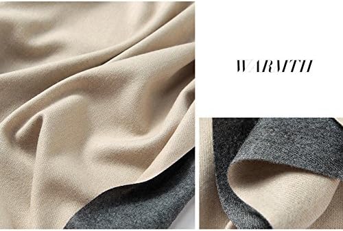 Winter Women Fashion Shawl Cashmere Feel Scarf 2 Tone Large Long Scarves