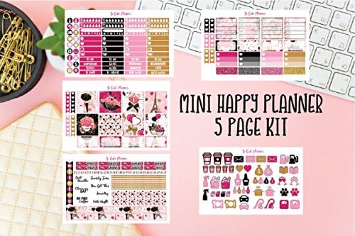 Paris Love Planner stickers Valentine Weekly Kit Mini Happy Planner sticker