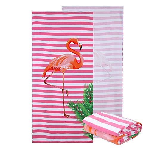 JuYA Microfiber Beach Towels - Oversized Beach Blanket Towel Portable Ultra Soft Super Water Absorbent Multi-Purpose Beach Throw Towel for Adults Girls Women Kids 30x 60 inch - Thumbnail 6