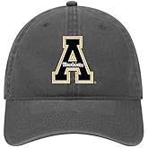 Sorority Letters Shop Appalachian State University Beach Washed Cotton Twill Baseball Hat with Mountainners A Logo