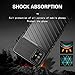 Rugged Case for Galaxy A51, Badalink Luxury Galaxy A51 Protective Cover, Textured Flexible TPU Slim Shockproof Case Compatible with Samsung Galaxy A51 - Matte Black