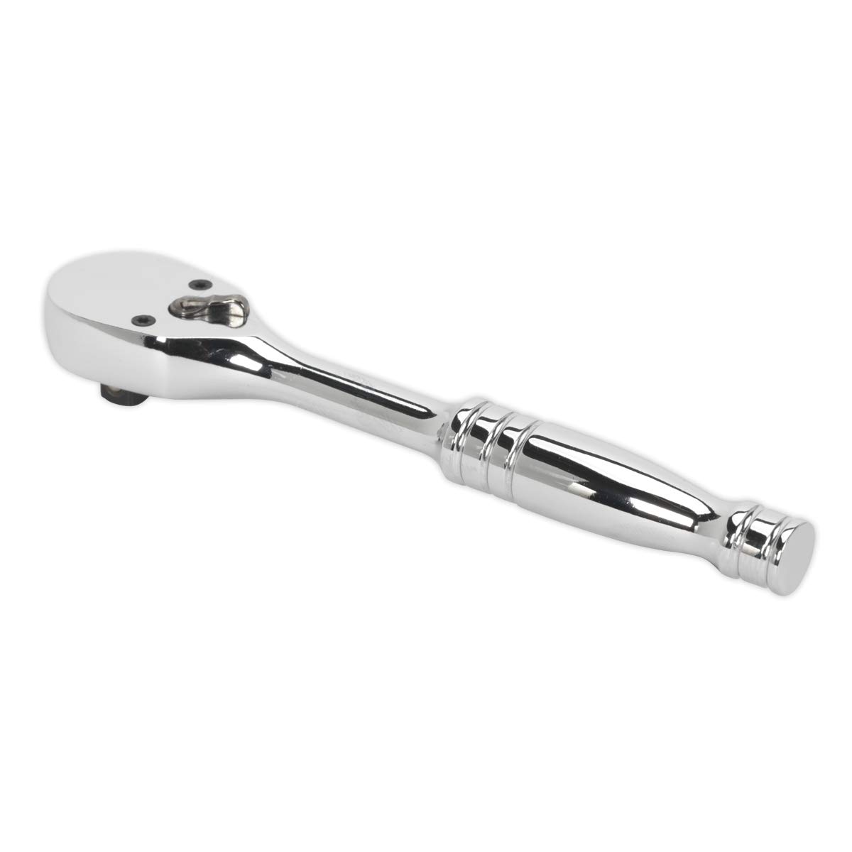 Sealey Ak660Df Ratchet Wrench 1/4In Sq Drive Dust-Free Pear-Head Flip Reverse