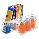 mDesign Refrigerator, Freezer, Pantry Cabinet Organizer Bins for Kitchen, 10
