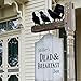 ATDAWN Halloween Black Feathered Crows, Realistic Looking Halloween Decoration Birds, 6 Pack