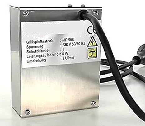 Grillmotor aus Edelstahl für Spieß NEU Made in Germany ! 230 Volt