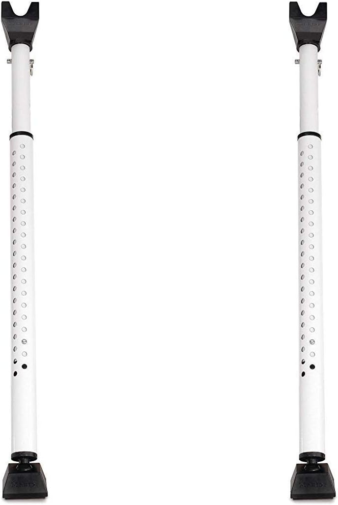 Master Lock 265D Door Security Bar, Adjustable from 27-1/2 in. to 44-1/2 in, White, (Pack of 2)