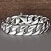 Trendsmax 15mm Curb Cuban Heavy Big Bracelet for Mens Boys 316L Stainless Steel Link Chain Bangle 9.52 inch