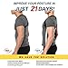 Upper Back Brace Posture Corrector for Men and Women, Shoulder Brace Clavicle Support Device, Adjustable Slouching Support - Kyphosis Brace - Muscle Pain Reliever SIZE, L 28-35Inch