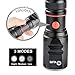 CVLIFE LED Flashlight Waterproof Adjustable Outdoor Flashlight with Charger and Battery