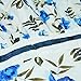 Little Hand Kids Girls Flower Dress Vintage Blue Roses with Bow Belt Wedding Sunday Dress