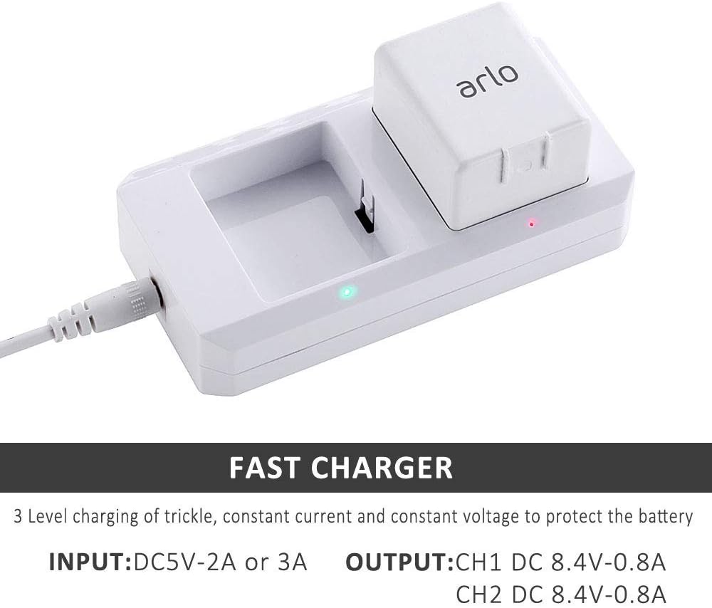 KAROTTO Charger for Arlo Pro 2 Battery Dual Arlo Charger for Arlo Pro 2 & Arlo Pro & Arlo Go & Arlo Security Light (Arlo Batteries NOT Included) : Camera & Photo