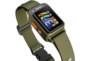 AKUVU Bark Collar-Rechargeable Smart Barking Collar- Anti Bark Training Collar with Adjustable Sensitivity Beep Vibration Shock- Bark Shock Collar for Small Large Medium Dogs