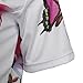 QinYing Women Breathable Cycling Jersey Red Flower Shirt Short Sleeve XXL