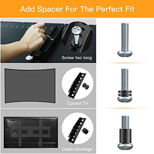 Universal TV Mounting Hardware Kit Fits All TVs Up to 80" VESA Wall