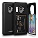TORU CX PRO Case for Galaxy S9, with Card Holder | Slim Protective Shockproof Cover with Hidden Credit Cards Wallet Flip Slot Compartment Kickstand | Include Mirror and USB Adapter - Black