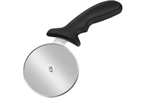 Fu Store Pizza Cutter Wheel 4-Inch Super Heavy 173g Stainless Steel Blade Silicone Handle Sharp Cutters, Pizza Wheel, Pizza S