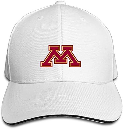 101dog University Of Minnesota M Unisex Adjustable Baseball Ball Cap Hat White