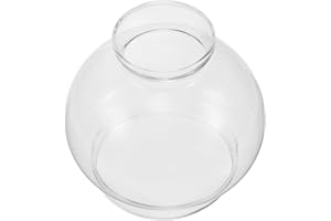 ABOOFAN Replacement Oil Lamp Glass Shade with Dual End Openings Vintage Hurricane Lamp Chimney Globe