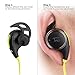 TaoTronics Bluetooth Headphones Wireless Earbuds Sports in Ear Sweatproof Earphones with Built in Mic (Balanced Audio, aptX Lossless Sound, Cordless 4.1, CVC 6.0 Noise Cancellation) Green