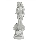 KIKITOY Aphrodite Statue the Birth of Venus 7.6 Inch - Greek Goddess Sculpture, Handmade Resin Art Figurine Classical White Statue, Home &amp; Office Decor