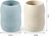 PandaEar Silicone Baby Feeding Set 2 Divided Plates 2 Bowls 2 Sippy Cups view 6