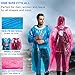 Disposable Rain Poncho Raincoat for Adults, 10 Pack - Extra Thick Emergency Rain Ponchos for Men and Women with Drawstring Hood, Reusable Family Rain Gear for Travel Disney Festivals (2019 Upgrade)