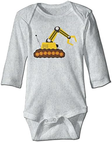 Babies Robot Toy Long Sleeve 100% Cotton Rompers Sets Ash 12 Months