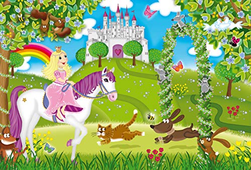 Schmidt Spiele 56225 Prinzessin im Schlossgarten, 3 x 48 Teile Kinderpuzzle – Bild 3