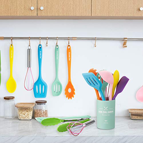 image for Silicone Cooking Utensils Kitchen Utensil Set-12 Pieces Colorful Kitch