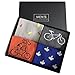 SUTTOS Elite Men's Fashion Pattern Fun Colorful Cotton Casual Dress Socks,4 Pairs with Gift Box - Multicoloured - One size