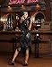 PrettyGuide Women's 1920s Dress Sequin Fringed Flapper Dress with Sleeve L Gold