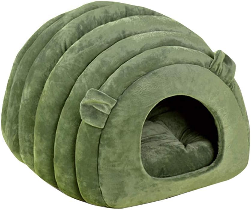 Juesi Cat Bed Cave House, Best for Indoor Cats Houses Heated Kitten Warm Pet Self Warming Caves Igloo Igloo Bed Pet Tent House, GN