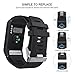 Garmin Vivoactive HR Watch Band Replacement, Rukoy Silicone Wristband Smartwatch Bracelet For Garmin Vivoactive HR Fitness Watch(Black)
