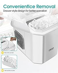 Ice Maker Countertop, 9 Cubes in 6 Mins, 26 lbs per