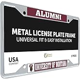 Desert Cactus University of Montana License Plate Frame Grizzlies UM Griz UMont Metal Car Tag Holder for Front or Back of Car Officially Licensed (Alumni)
